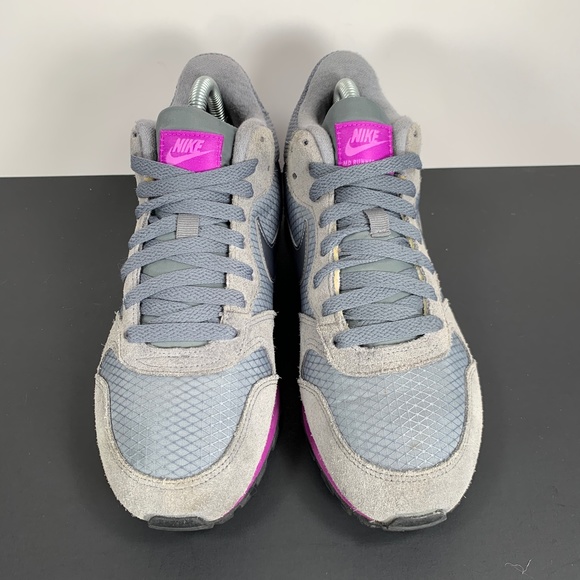 Nike MD Runner 2 Mid Athletic Running Sneakers Gray Purple Womens 8 - Picture 2 of 10